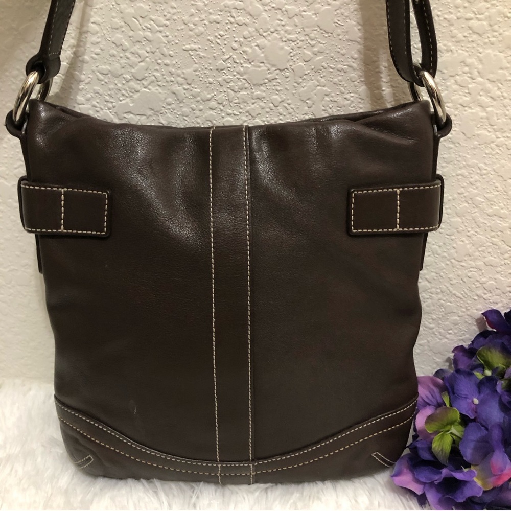 COACH Vintage soho Slim Duffle leather shoulder bag #1453 - Picture 3 of 14
